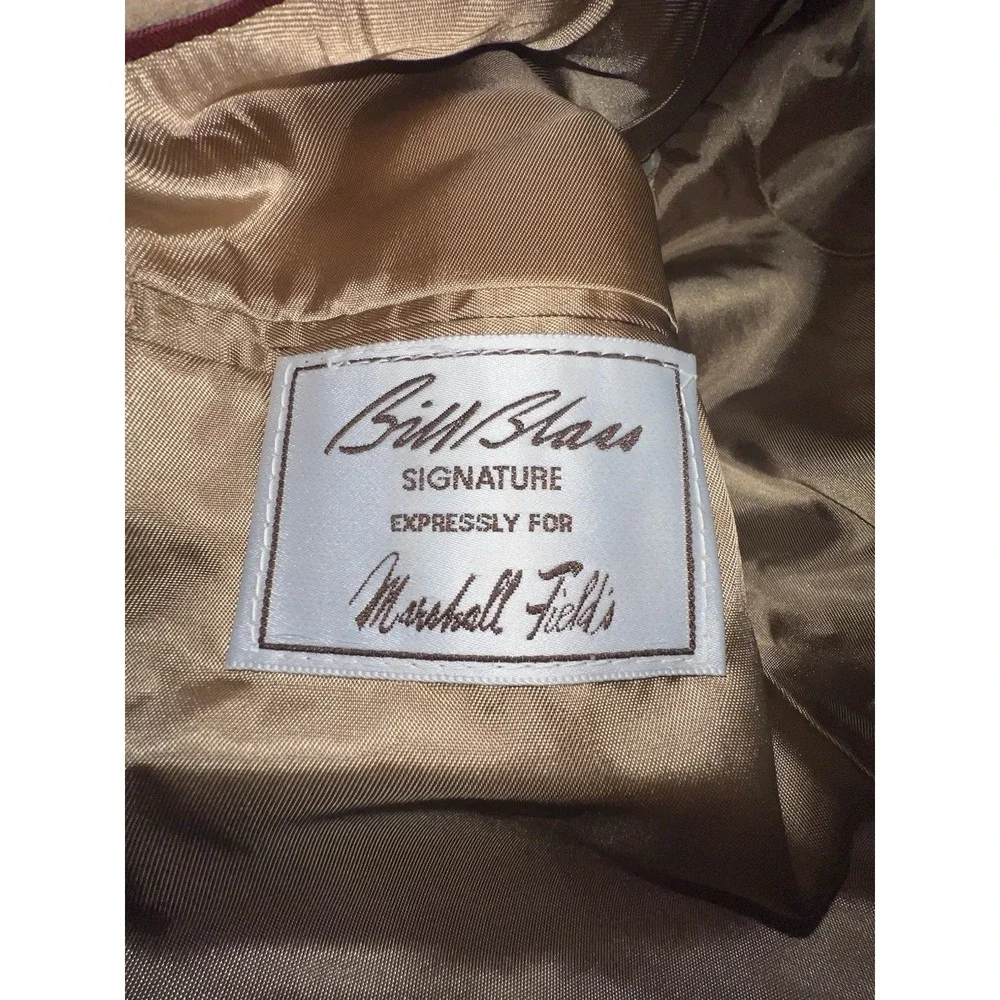 Bill Blass Tan 100% Camel Hair Blazer Sports Jacket Size 32length Button Closure